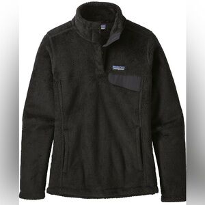 Women's Re-Tool Snap-T® Pullover, Black, size Large, Patagonia cozy sweater
